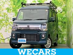 エブリイワゴン 4WD PZターボ 保証書/純正 SDナビ/衝突安全装置/電動スライドドア/シートヒーター/ヘッドランプ LED/Bluetooth接続/ETC/EBD付ABS/横滑り防止装置/バックモニター/フルセグTV/DVD 中古車画像