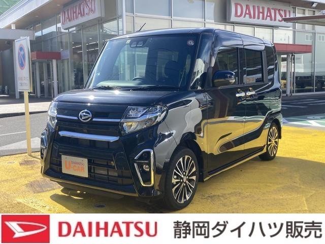 タント カスタムＲＳ　１５インチアルミホイール　大型エアロバンパー　フルＬＥＤヘッドランプ　オート格納式カラードドアミラー　本革巻ステアリングホイール