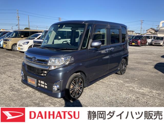 ダイハツ タント カスタムＲＳ　ＳＡＩＩ　１５インチアルミホイール　大型エアロバンパー　ＬＥＤヘッドランプ　オート格納式カラードドアミラー　本革巻ステアリングホイール　両側パワースライドドア