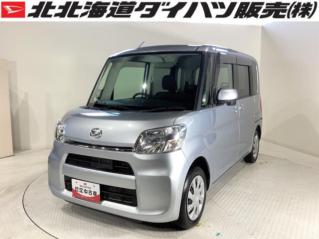 ダイハツ タント Ｘ　ＳＡ　４ＷＤ　寒冷地仕様　スマートアシスト　ＶＳＣ（横滑り防止装置）　助手席側パワースライドドア　ダイハツ純正カーナビ　オートライト　エコアイドル　キーフリー