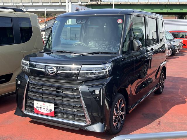 ダイハツ タント カスタムＸ　ＬＥＤヘッドライト　両側パワースライドドア　前席シートヒーター　禁煙車　記録簿　プッシュボタンスタート　スマートキー　レーンアシストオート　マチックハイビーム　認定中古車　衝突回避支援システム搭載車