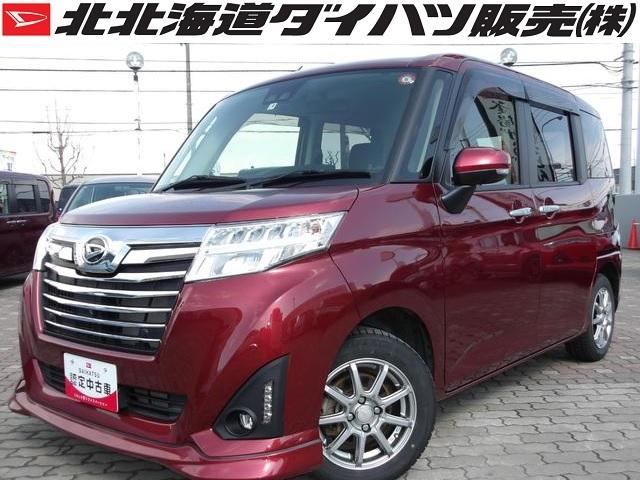 トール カスタムＧ　リミテッド　ＳＡＩＩＩ　４ＷＤ　寒冷地仕様　ＶＳＣ　夏冬タイヤ　純正エンジンスターター　純正ナビ　パノラマモニター　キーフリー　両側電動スライドドア　アルミホイール　前席シートヒーター　オートマチックハイビーム（1枚目）