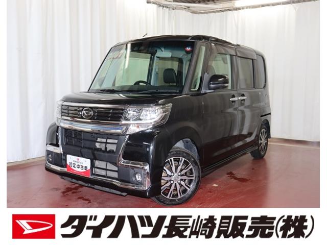 タント カスタムＸ　トップエディションＶＳ　ＳＡＩＩＩ　衝突被害軽減ブレーキ　純正メモリーナビ　ＤＶＤ再生　フルセグＴＶ　Ｂｌｕｅｔｏｏｔｈ接続　ドライブレコーダー　パノラマカメラ　両側電動スライドドア　スマートキー　オートライト　アイドリングストップ