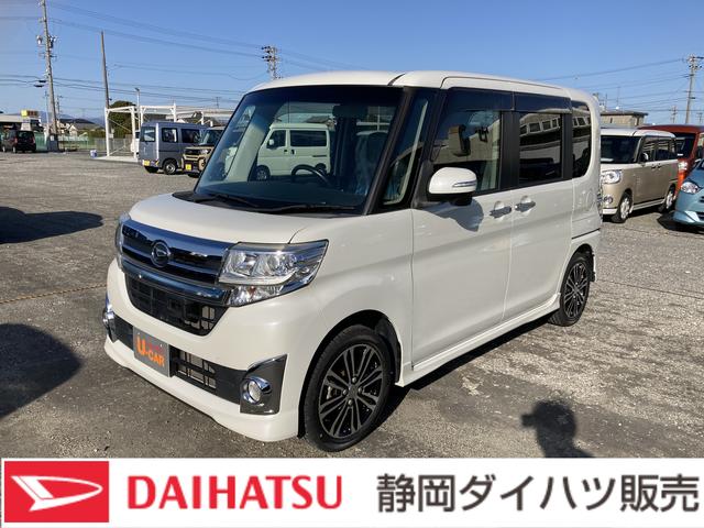 ダイハツ タント カスタムＲＳ　トップエディションＳＡ　１５インチアルミホイール　大型エアロバンパー　ＬＥＤヘッドランプ　オート格納式カラードドアミラー　本革巻ステアリングホイール　両側パワースライドドア