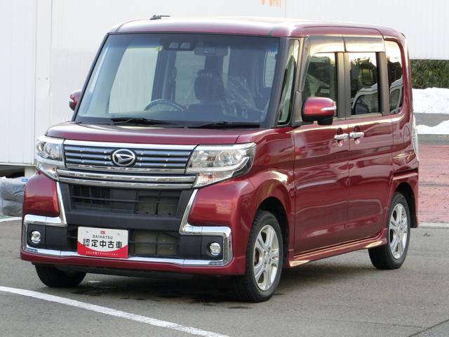 タント カスタムＸ　トップエディションリミテッドＳＡＩＩＩ　４ＷＤ　ＣＶＴ　純正カーナビ　リモコンエンジンスターター　ＥＴＣ