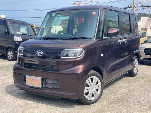 沖縄県の中古車ならタント Ｘ　衝突回避支援ブレーキ　スマートキー　左側電動スライドドア　ミラクルオープン　ＬＥＤヘッドランプ　９インチスマホ連携ディスプレイオーディオ　バックカメラ　３６０°スーパーＵＶ＆ＩＲカットガラス