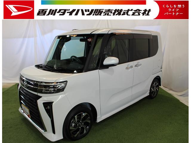 タント カスタムＸ　両側パワースライドドア　コーナーセンサー　電動パーキングブレーキ　運転席・助手席シートヒーター　ＬＥＤヘッドライト　オートライト　アルミホイール（1枚目）