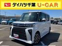 タント カスタムＲＳ　試乗車ＵＰ　試乗車ＵＰ／ディスプレイオーディオ／ＥＴＣ車載器／サイドエアバック／前席シートヒーター／純正１５インチアルミ／両側電動スライドドア／電動パーキングブレーキ（1枚目）