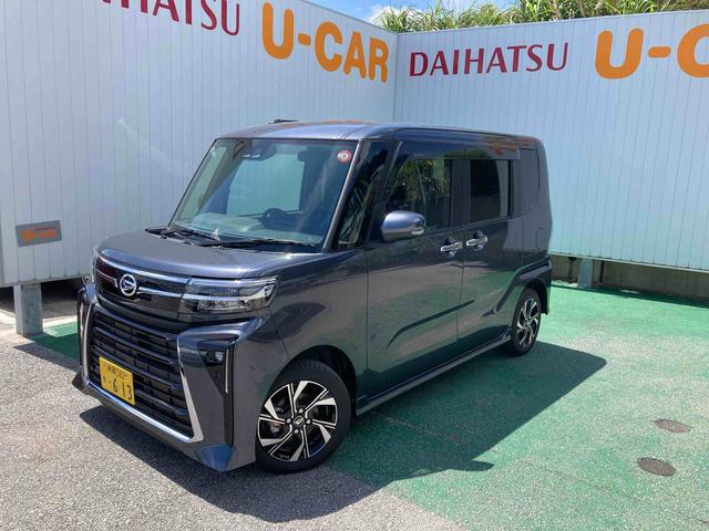 沖縄県中頭郡北谷町の中古車ならタント カスタムＸ　オートエアコン　９インチスマホ連携ディスプレイオーディオ　バックモニター　ＬＥＤヘッドランプ＆フォグランプ　両側パワースライドドア　衝突回避支援システム