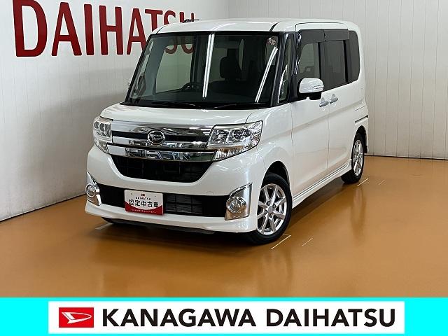 タント カスタムＸ　ＳＡ　ミラクルオープンドア　片側オートスライドドア　オートエアコン　Ｐスタート　エコアイドル　横滑り防止機能　誤発進抑制機能　ＥＴＣ　電動格納ミラー　パワーウインドウ　キーフリー（1枚目）