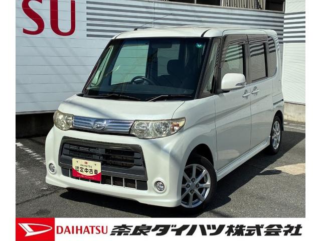 タント カスタムＸ　電動格納式ミラー　オートエアコン　アルミホイール　キーフリーシステム　助手席側パワースライドドア（1枚目）