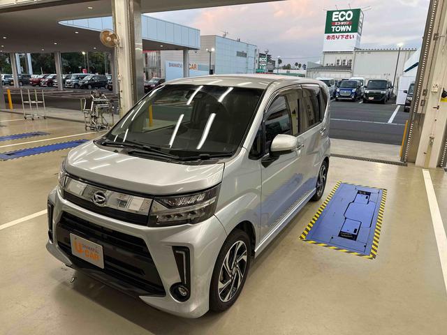 ムーヴ カスタム　ＲＳ　ハイパーＳＡＩＩＩ　ターボエンジン　インパネシフト　プッシュスタートスイッチ　電子カードキー　衝突回避支援システム　アルミホイール　レーンアシスト（1枚目）