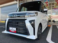 タント カスタムX インパネシフト プッシュスタートスイッチ 電子カードキー 電動パーキングブレーキ ディスプレイオーディオ バックモニター 衝突軽減ブレーキ 車線逸脱防止 アルミホイール 両側パワースライドドア ABS 中古車画像