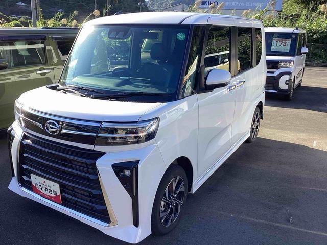 タント(ダイハツ) カスタムX インパネシフト プッシュスタートスイッチ 電子カードキー ディスプレイオーディオ 衝突軽減ブレーキ 車線逸脱防止 アルミホイール ABS 中古車画像