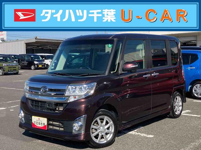 タント(ダイハツ) カスタムＸ　トップエディションＳＡ　ナビ／ＢＴ／１セグ／ＤＩＳＣ／バックカメラ／ステアスイッチ　左側パワスラ　１４インチアルミ　ＬＥＤヘッドライト　ハロゲンフォグ 中古車画像