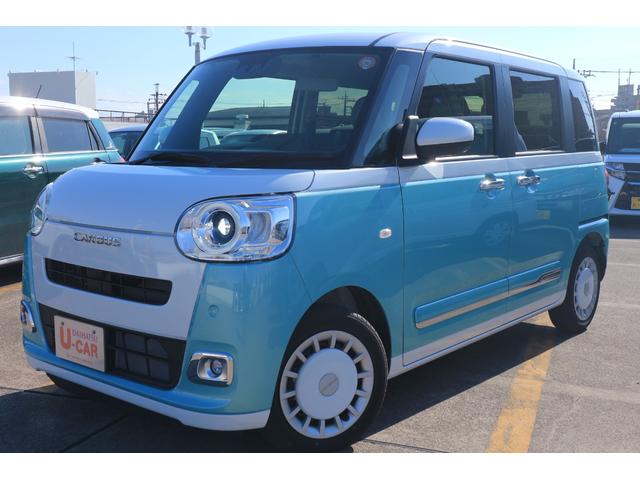 ムーヴキャンバス(ダイハツ) ストライプスＧターボ　当店使用サービスカーＵＰ車　左右パワースライドドア　左右シートヒーター　アダプティブクルーズコントロール　バックカメラ 中古車画像