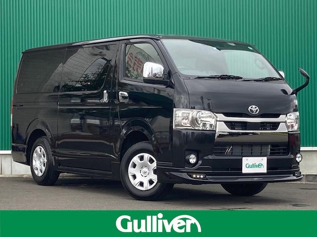 トヨタ ハイエースバンスーパーｇｌ ダーク プライムｉｉ ワンオーナー ４ｗｄ 軽油 モデリスタエアロ プリクラッシュセーフティー レーンキープアシスト 両側パワースライドドア オートハイビーム ｌｅｄライト フォグランプ スマートキー 取扱説明書 保証書の中古車