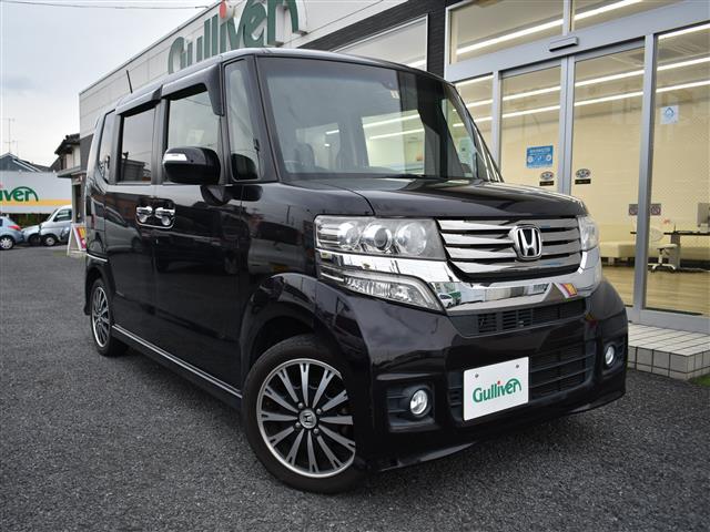 ホンダ ｎ ｂｏｘカスタム その他 ｇ ターボｓｓパッケージ 純正ナビ 純正フリップダウンモニター ｂｌｕｅｔｏｏｔｈ 両側パワースライドドア クルーズコントロール パドルシフト ｅｔｃ スマートキー キセノンヘッドライト オートエアコン ターボ車 後席モニタの中古車
