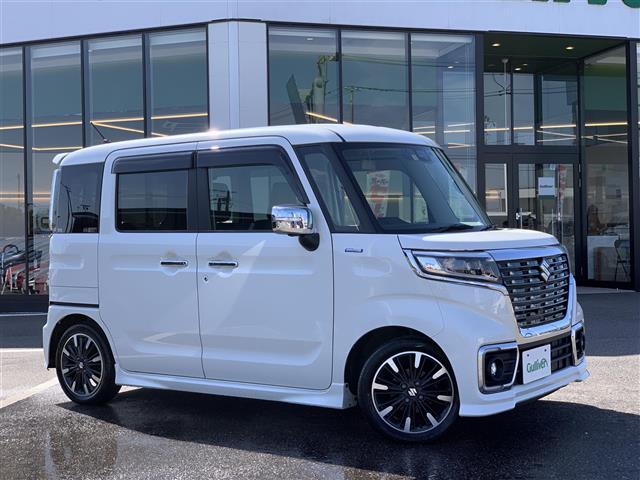 ハイブリッドXS ワンオーナー 4WD ワンセグナビ Bluetooth バックカメラ ETC プッシュスタート スマートキー 両側パワースライドドア 革巻きステアリング フロントフォグ 電動格納ミラー(1枚目)