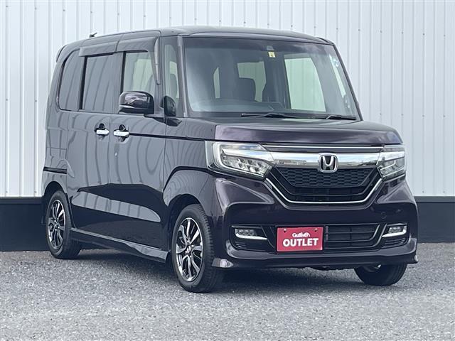 ホンダ Ｎ－ＢＯＸカスタム Ｇ・Ｌホンダセンシング　純正メモリナビ（ＣＤ／ＤＶＤ／ＳＤ／ＢＴ／フルセグ）バックカメラ　衝突被害軽減ブレーキ　車線逸脱警報　クルーズコントロール　横滑り防止装置　アイドリングストップ　両側パワースライドドア　ＬＥＤ　フォグ