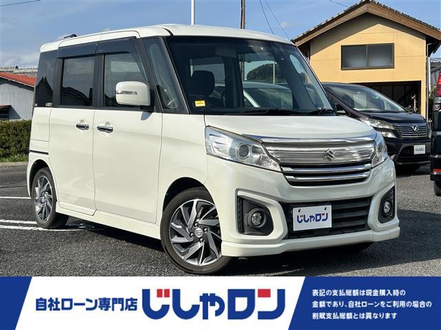 スペーシアカスタム ＸＳ　／ナビ（ＣＮ－Ｒ３３０Ｄ）／ＴＶ／ＣＤ／ＤＶＤ／両側パワースライドドア／運転席シートヒーター／フォグライト／オートライト／アイドリングストップ／電格ウィンカーミラー／純正アルミホイール