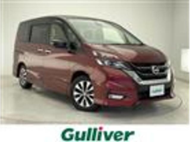 日産 セレナ ハイウェイスター　Ｇパック　純正ナビ　アラウンドビューモニター　エマージェンシーブレーキ　クルコン　ハンズフリーオートスライドドア　両側電動スライドドア　スマートキー　スペアキー　ＬＥＤヘッドライト　純正１６インチアルミ　ＥＴＣ