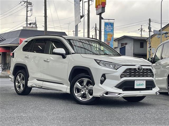 トヨタ ＲＡＶ４ Ｇ　モデリスタエアロ　純正ナビ　バックカメラ　レザーシート　シートヒーター　ステアリングヒーター　ＢＳＭ　パワーシート　電動リアゲート　コーナーセンサー　オートハイビーム　ＬＥＤライト　レーンアシスト