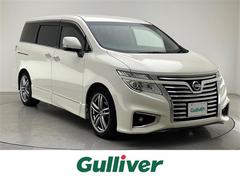 日産　エルグランド　２５０ハイウェイスターＳ　純正メモリーナビ（ＣＤ　Ｂｌｕｅｔｏｏｔｈ　フルセグＴＶ）