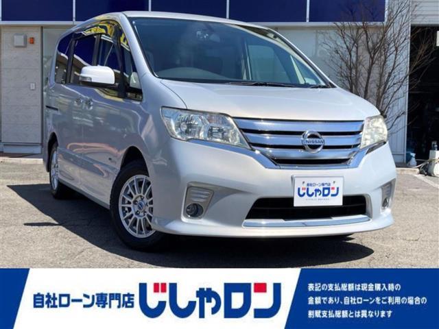 日産 セレナ ハイウェイスター　Ｓ－ハイブリッド　片側パワースライドドア　クルーズコントロール　ドライブレコーダー　アイドリングストップ純正ＳＤナビ　ＣＤ／ＤＶＤ／Ｂｌｕｅｔｏｏｔｈ接続　フルセグＴＶ　バックカメラ　プッシュスタート　ＥＴＣ