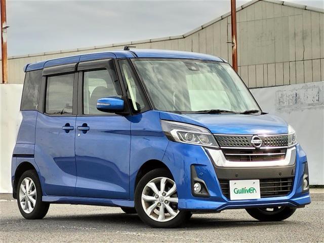 日産 デイズルークス ハイウェイスター　Ｘターボ　純正ナビ　フルセグＴＶ　パワースライドドア（片側）　バックカメラ　アラウンドビューモニター　コーナーセンサー　ドライブレコーダー　ターボ　アイドリングストップ