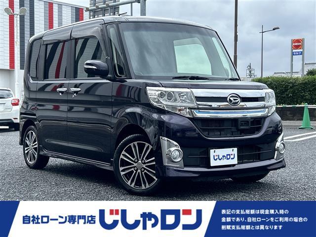 タント カスタムＲＳ　トップエディションＳＡＩＩ　／ナビ（ＡＶＩＣ－ＲＬ０９）／ＴＶ／ＣＤ／ＤＶＤ／Ｂｌｕｅｔｏｏｔｈ／ＥＴＣ／両側パワースライドドア／純正アルミホイール／純正フロアマット／純正ドアバイザー／プッシュスタート