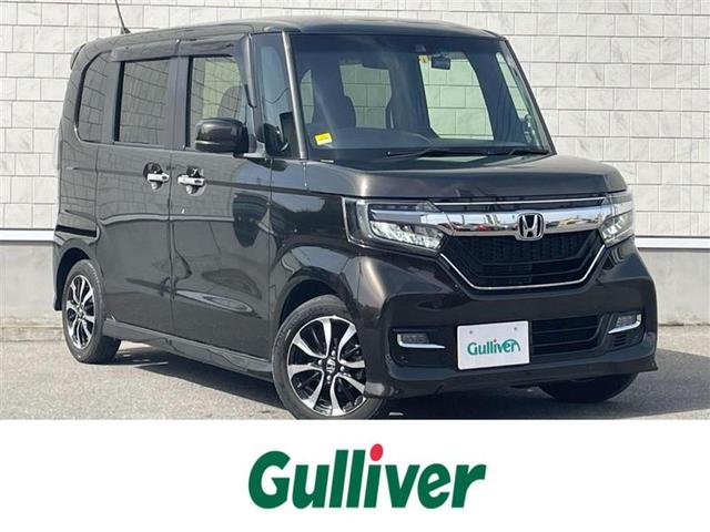 ホンダ Ｎ－ＢＯＸカスタム Ｇ・Ｌホンダセンシング　禁煙車　純正８インチナビ　フルセグＴＶ　パワースライドドア（片側）　バックカメラ　ビルトインＥＴＣ　ドライブレコーダー　ホンダセンシング　アダプティブクルーズコントロール　ＬＥＤヘッドライト　保証書