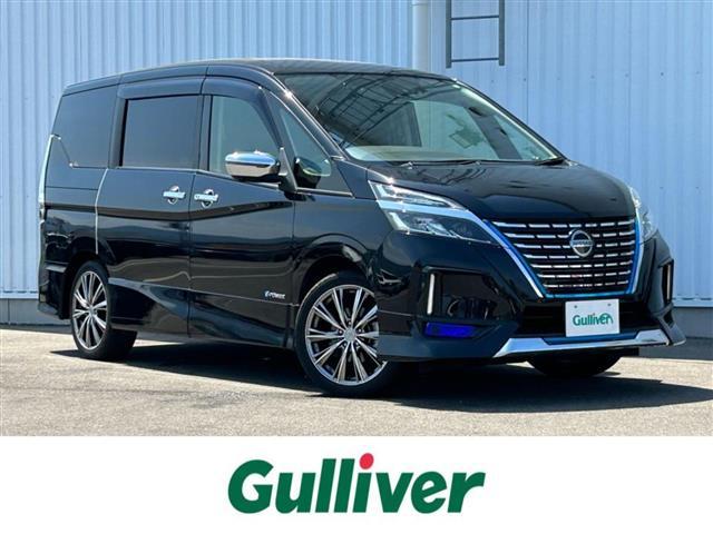 日産 セレナ ｅ－パワー　ハイウェイスターＶ　純正ナビ　プロパイロット　フロントエアロパーツ　フリップダウンモニター　全方位カメラ　両側パワースライドドア　セーフティパック　ＥＴＣ　ドライブレコーダー　ハーフレザーシート　ＬＥＤライト　革ステ