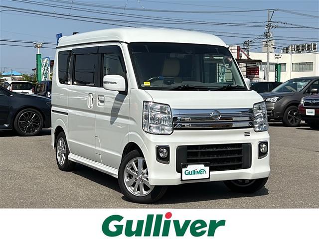 日産 ＮＶ１００クリッパーリオ Ｇ　４ＷＤ　社外ナビ（Ｂｌｕｅｔｏｏｔｈ、フルセグ、ＣＤ、ＵＳＢ）　ＥＴＣ　前後ドライブレコーダー　社外後座席モニター　両側パワースライドドア　Ｄ席シートヒーター　バックカメラ　ＨＩＤランプ　スマートキー