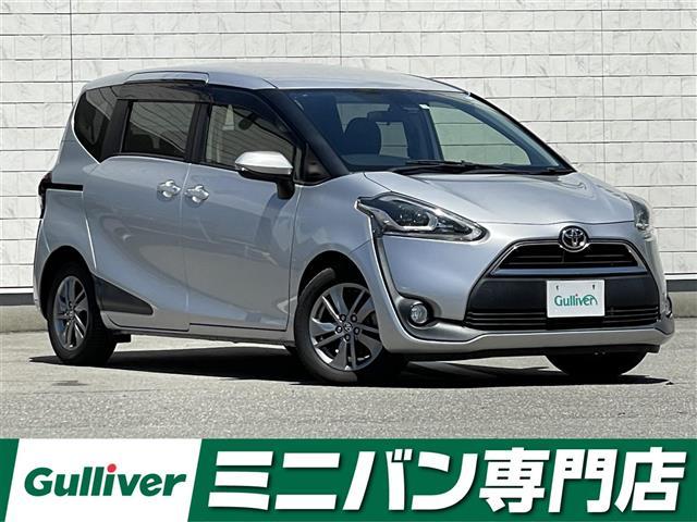 シエンタ Ｇ　禁煙車　社外７型メモリナビ（フルセグＴＶ／ＣＤ／ＤＶＤ／ＢＴ）バックモニター　フリップダウンモニター　トヨタセーフティー　両側パワスラ　シートヒーター　純正ＬＥＤヘッドライト　純正フロアマット