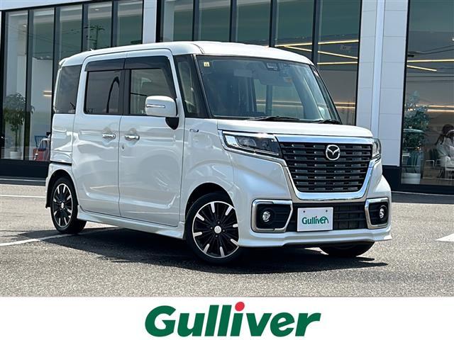 フレアワゴンカスタムスタイル(マツダ) ハイブリッドＸＳ　４ＷＤ　ナビ（ＦＭ／ＡＭ／Ｂｌｕｅｔｏｏｔｈ／ワンセグＴＶ）　Ｄ＋Ｎ席シートヒーター　ハーフレザー　スタッドレスタイヤ積載　衝突被害軽減システム 中古車画像