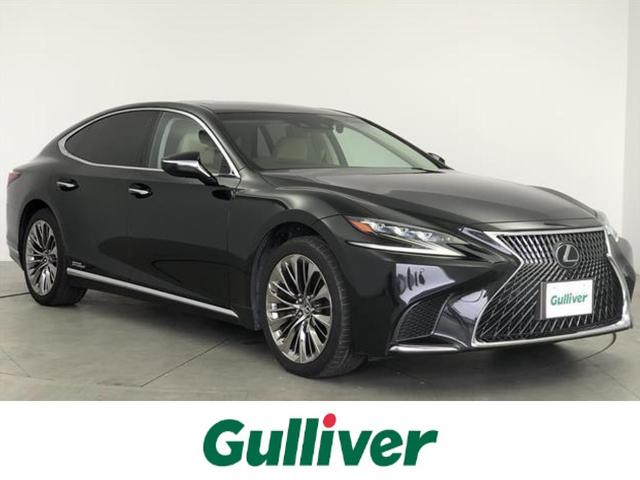ＬＳ５００ｈ　Ｉパッケージ　純正ナビ　フルセグ／ＢＴ／ＣＤ／ＤＶＤ　サンルーフ　レーダークルーズコントロール　パドルシフト　全方位　ＢＳＭ　衝突軽減　コーナーセンサー　電動リア　レザーシート　パワーシート　メモリーシート