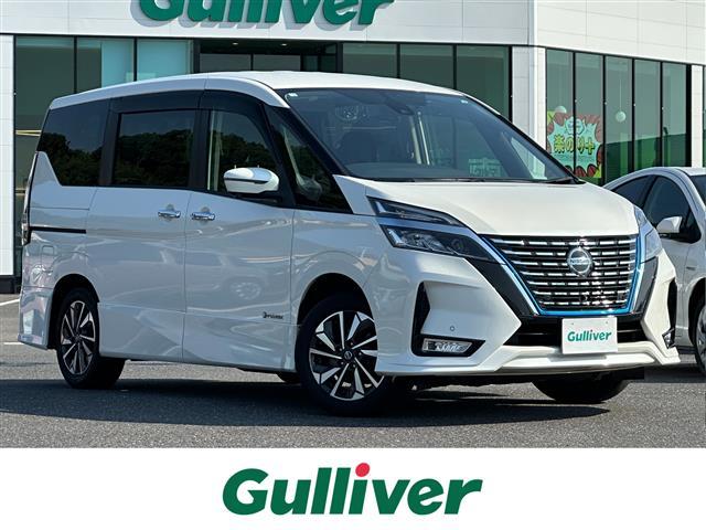 セレナ ｅ－パワー　ハイウェイスターＶ　プロパイロット　純正１０インチナビ　ＤＶＤ／Ｂｌｕ－ｒａｙ／ＤＴＶ／Ｂｌｕｅｔｏｏｔｈ　アラウンドビューモニター　純正フリップダウンモニター　両側パワースライドドア　社外ＡＷ付スタッドレス積み込み（1枚目）