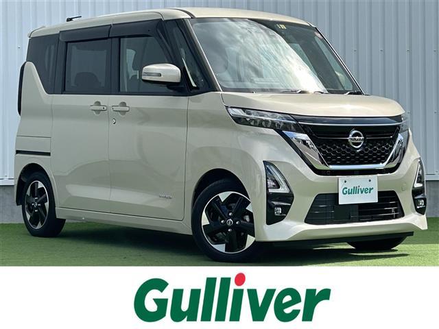 ルークス ハイウェイスター　Ｘ　禁煙車　純正ナビ　アラウンドビューモニター　両側パワスラ　クリアランスソナー　エマージェンシーブレーキ　インテリジェントＬＩ／ＬＤＷ　ＬＥＤオートライト　先進ライト　　ＥＴＣ　ドラレコ　スマートキー（1枚目）