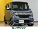 Ｎ－ＢＯＸカスタム Ｇ・Ｌターボホンダセンシング　禁煙車　衝突軽減　追従型クルコン　純正８インチナビ　フルセグＴＶ　ＢＴ　バックカメラ　両側電動ドア　ターボ　黒革　温シート　革巻きステアリング　ステアリングスイッチ　ビルトインＥＴＣ　スマートキー（1枚目）