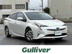 プリウス A ワンオーナー トヨタセーフティセンス BSM スマートキー プッシュスタート 純正9インチナビ バックカメラ パーキングアシスト クリアランスソナー 純正15インチAW LEDヘッドライト Bモニタ 中古車画像