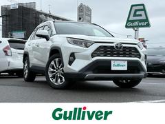 RAV4 G Zパッケージ 大型サンルーフ 黒レザーシート パワーシート シートヒーター 社外9型ナビ フルセグTV CD DVD BT バックカメラ ETC 前後ドラレコ ブラインドスポットモニタ 19インチAW 禁煙車 中古車画像
