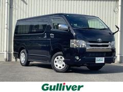 ハイエースバン スーパーGL ダークプライム 4WD 軽油 ワンオーナー 純正SDナビ CD BT ワンセグ AUX バックカメラ 両側スライド LEDオートライト ハーフレザー ドラレコ ステアスイッチ ターボ フォグ スマートキー ETC 中古車画像