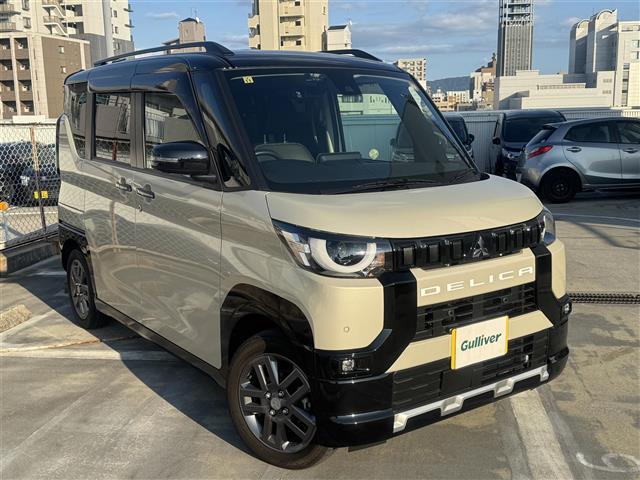 デリカミニ Ｔ　プレミアム　衝突軽減装置　ブルートゥース　ターボエンジン　オートハイビーム　ドラレコ　ワンオーナー車　ナビＴＶ　ＬＫＡ　寒冷地　パワステ　Ａライト　フルタイム４ＷＤ　エアバッグ　ＬＥＤヘッド　ＥＳＣ　インテリキー（1枚目）