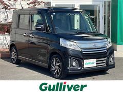 スペーシアカスタム XSターボ 4WD 純正メモリナビ フルセグTV 全方位モニター 両側パワースライドドア デュアルカメラブレーキ クルーズコントロール レーンキープアシスト 前席シートヒーター パドルシフト HID 純正15AW 中古車画像