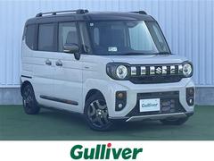 スペーシアギア ハイブリッドXZ 禁煙車 HUD 両側パワスラ スズキセーフティサポート シートヒーター ステアリンヒーター ステリモ クルコン LEDオートライト/フォグランプ オットマン ルーフレール スマートキ プッシュスタート 中古車画像