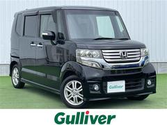 N-BOXカスタム G・Lパッケージ 禁煙車 社外8型ナビ フルセグ CD DVD Bluetooth 片側パワースライドドア 純正14インチアルミ 純正フロアマット 横滑防止装置 盗難防止装置 アイドリングストップ ETC オートライト 中古車画像