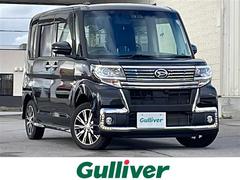 タント カスタムX トップエディションリミテッドSAIII 4WD/禁煙車/社外ディスプレイオーディオ/CD/DVD/BT/USB/全方位カメラ/衝突軽減ブレーキ/レーンキープ/アイドリングストップ/誤発進抑制/両側パワースライドドア/シートヒーター/ドラレコ 中古車画像