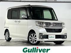 タント カスタムX 禁煙 社外ナビ バックカメラ パワースライドドア オートライト リアサンシェード ウィンカーミラー フロアマット ドアバイザー HIDヘッドライト フォグランプ 純正アルミホイール ETC スペアキー 中古車画像