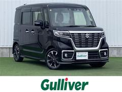 スペーシアカスタム ハイブリッドXSターボ 禁煙車 イクリプス10型ナビ バックカメラ 両側パワスラ シートヒーター スズキセーフティサポート コーナーセンサー 革巻きステ LEDオートライト LEDフォグランプ HDML端子 スマートキー 中古車画像